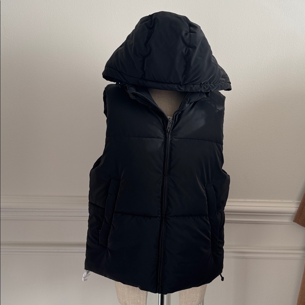 Zara Woman’s  Black Puffer Vest